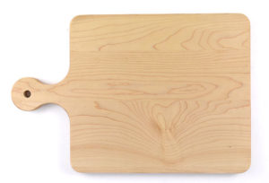 cutting board with rounded handle