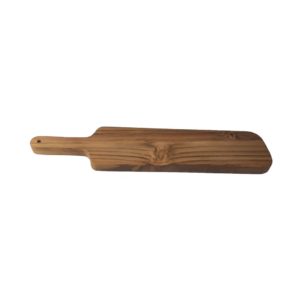 wooden cutting board with handle