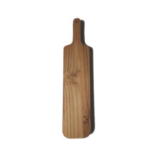 wooden cutting board with handle