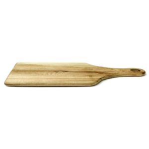 wooden cutting board with handle