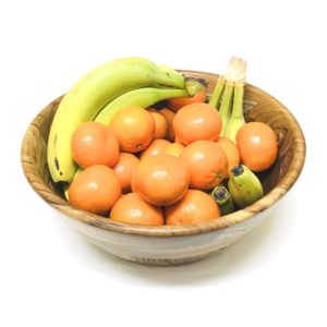 wooden fruit salad bowl