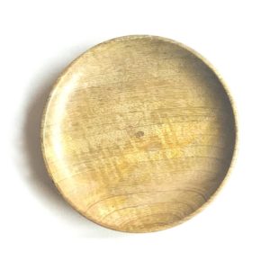 small wooden plates