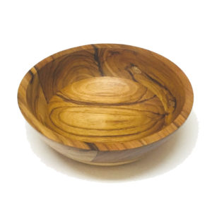 large wooden serving bowl