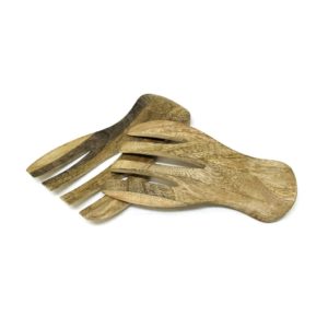 wooden salad tongs
