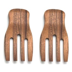 wooden salad tongs